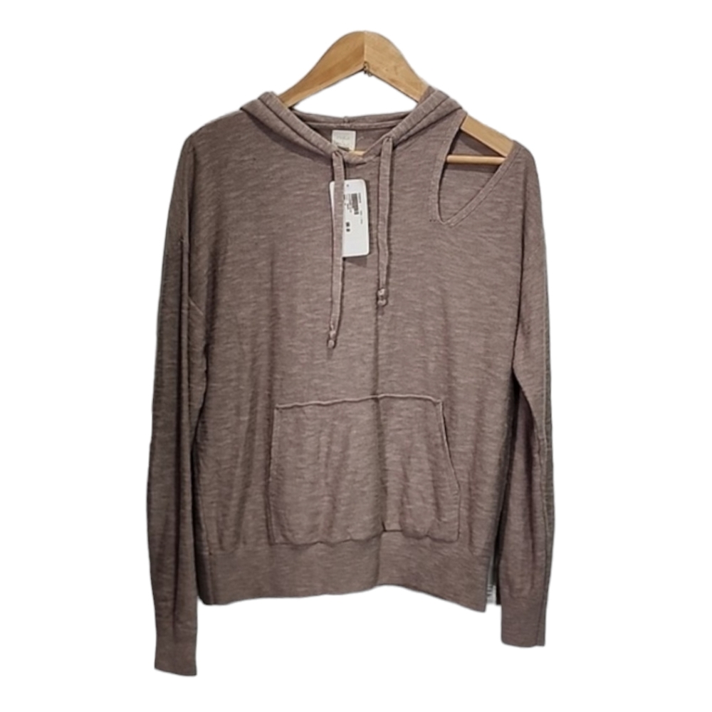 Roan + Ryan Corinne sholder cutout hoodie size M NWT - Picture 3 of 7